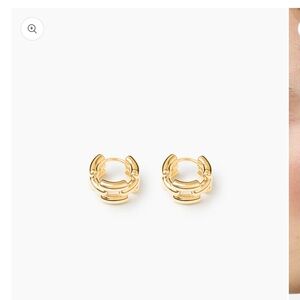 LIÉ STUDIO Gold Joanna Hoop Earrings